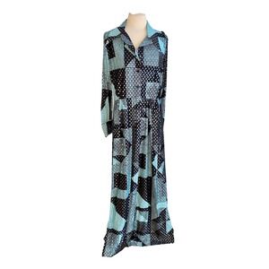 VTG 60's Fred‎ Rothschild Maxi Dress Sparkle Sz L Fairy Boho Cottagecore